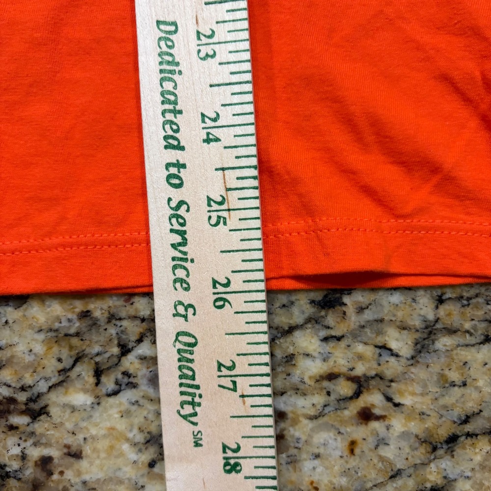 NEW NFL Fanatics Chicago Bears 100th Season Orange V-Neck T-Shirt Women M ws - Picture 3 of 4